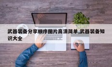武器装备分享顺序图片高清简单,武器装备知识大全