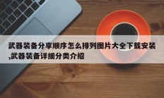 武器装备分享顺序怎么排列图片大全下载安装,武器装备详细分类介绍